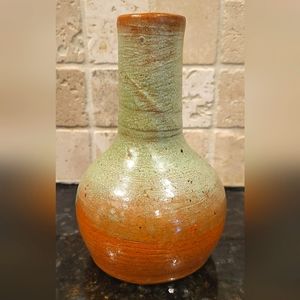Antique Handmade Pine State Pottery of Sanford, NC Walter Owen Bottle Vase